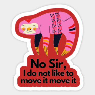 Lazy Sloth Sticker